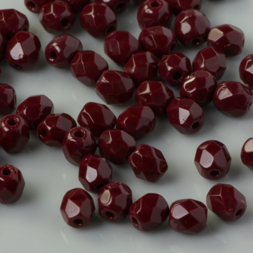 Fire Polish Opaque Cocoa Brown (13510) 4mm Fire Polish Opaque Cocoa Brown (13510) 4mm