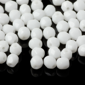 Fire Polish White (03000) 4mm