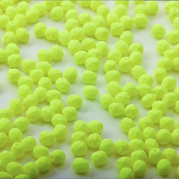 Fire-Polish Neon - Yellow (25121AL)  6mm