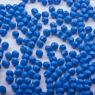 Fire-Polish Opaque Blue (33200)  6mm