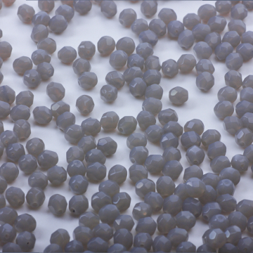 Fire-Polish Opaque Gray (42000)  6mm