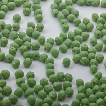 Fire-Polish Opaque Olivine (53200)  6mm