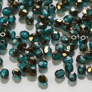 Fire Polish Blue Iris - Teal (BR60150) 3mm