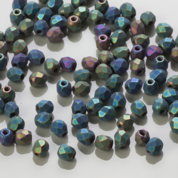 Fire Polish Matte Iris Green (21155JT) 3mm