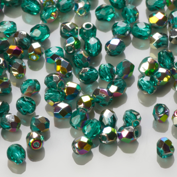 Fire Polish Vitral - Emerald (V50730) 3mm