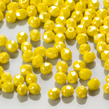 Fire Polish Luster - Opaque Yellow (L83120a) 3mm