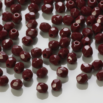 Fire Polish Opaque Cocoa Brown (13510) 3mm