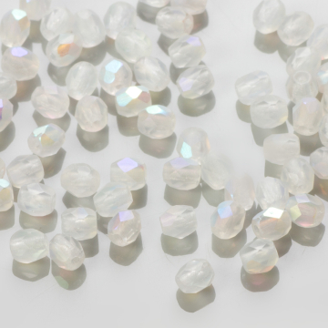 Fire Polish Matte Crystal AB (MX00030) 3mm