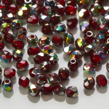 Fire Polish  Vitral - Garnet (V90110) 3mm