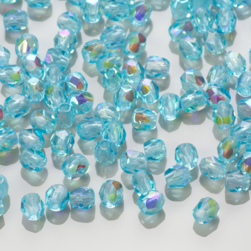 Fire Polish Aquamarine AB (X60020) 3mm