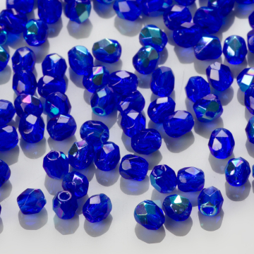 Fire Polish Dark Sapphire AB (X30080) 3mm