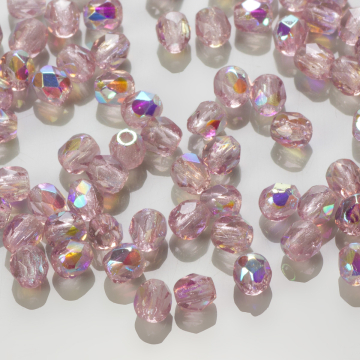 Fire Polish Mid.  Amethyst AB (X20040) 3mm