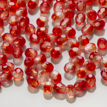 Fire Polish Crystal/Siam Ruby (90081) 3mm