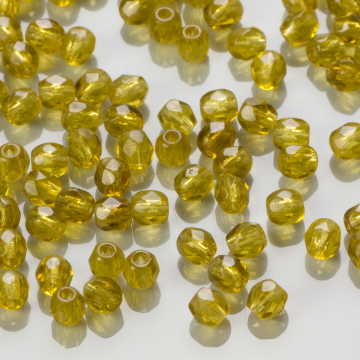 Fire Polish Dark Olivine (50316) 3mm