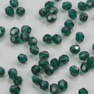 Fire Polish Dk Emerald (50740) 6mm