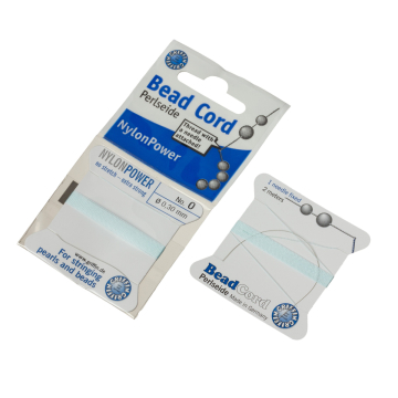 Nitka do pereł Nylon Power z igłą turquoise 0,3mm