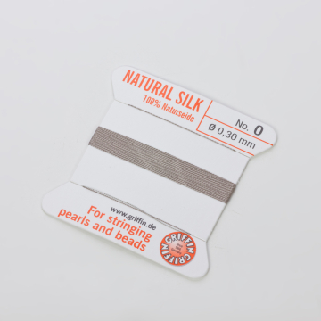 Nici jedwabne z igłą grey 0,3mm