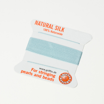 Nici jedwabne z igłą turquoise 0,5 mm