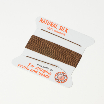Nici jedwabne z igłą brown 0.5 mm