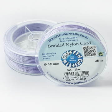 Griffin nylonowy sznurek do makramy lilac 0,5mm