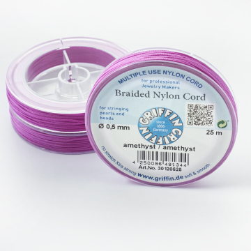 Griffin nylonowy sznurek do makramy amethyst 0,5mm