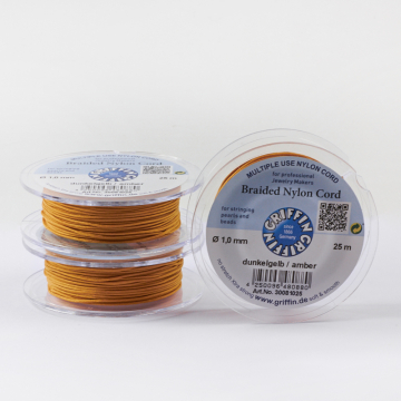 Griffin nylonowy sznurek do makramy amber 1mm