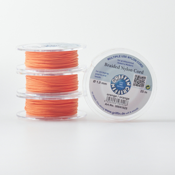 Griffin nylonowy sznurek do makramy orange 1mm