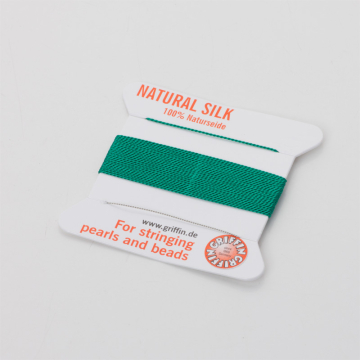 Nici jedwabne z igłą green 0,3mm