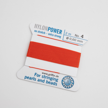 Nici Nylon Power z igłą coral 0,6mm
