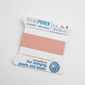 Nici Nylon Power z igłą light pink 0,6mm