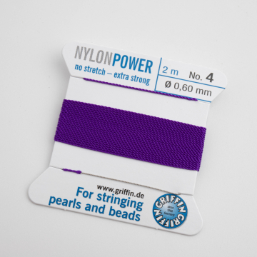 Nici Nylon Power z igłą amethyst 0,6mm