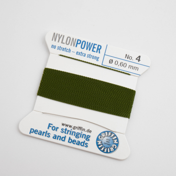 Nici Nylon Power z igłą olive 0,6mm