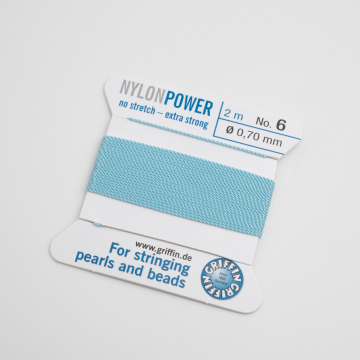 Nici Nylon Power z igłą turquoise 0,7mm