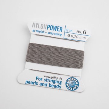 Nici Nylon Power z igłą grey 0,7mm