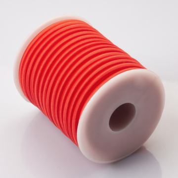 Tuba kauczukowa w oplocie 5mm czerwona