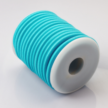 Tuba kauczukowa w oplocie 5mm błękitna