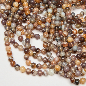 Agat botswana kulka gładka 8,5mm