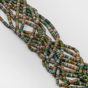 Agat indyjski krążek płaski 6,5x2,5mm