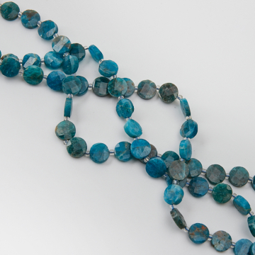 Apatyt krążek fasetowany 10x4mm