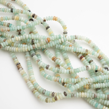 Amazonit oponka gładka 2x4mm