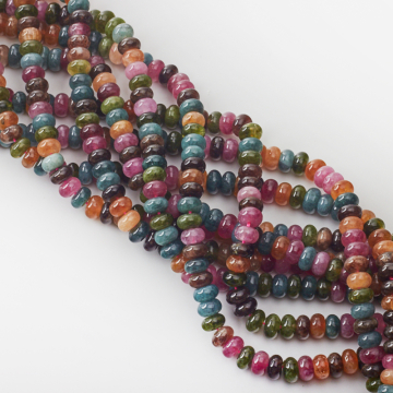 Mix agatów oponka gładka 5x8,5mm