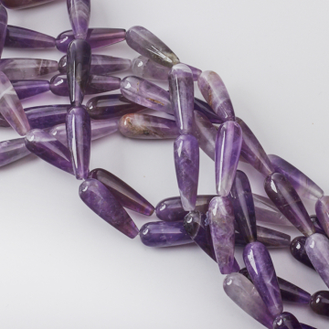 Ametyst kropla gładka 30mm