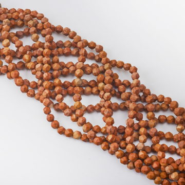 Jaspis drzewny kulka ciosana 5-6mm