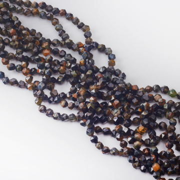 Tygrysie oko kulka ciosana 5-6mm