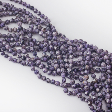 Jaspis fioletowy kulka ciosana 5-6mm