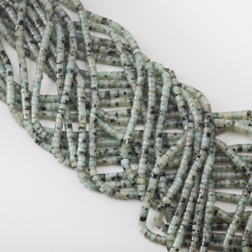 Jaspis cętkowany krążek gładki 2,5x4,5mm