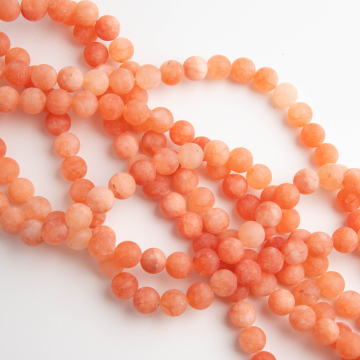 Agat brzoskwiniowy kulka matowa 8,5mm