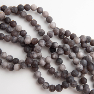 Agat szary kulka matowa 8,5mm