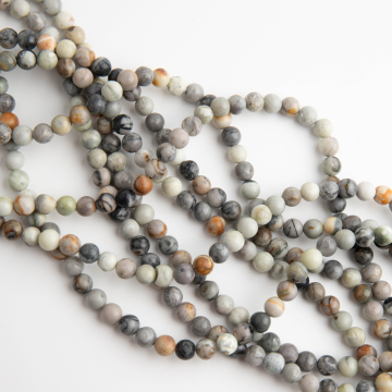 Jaspis picasso kulka matowa 6mm