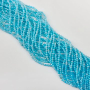 Agat turkusowy kulka fasetowana 3,5mm
